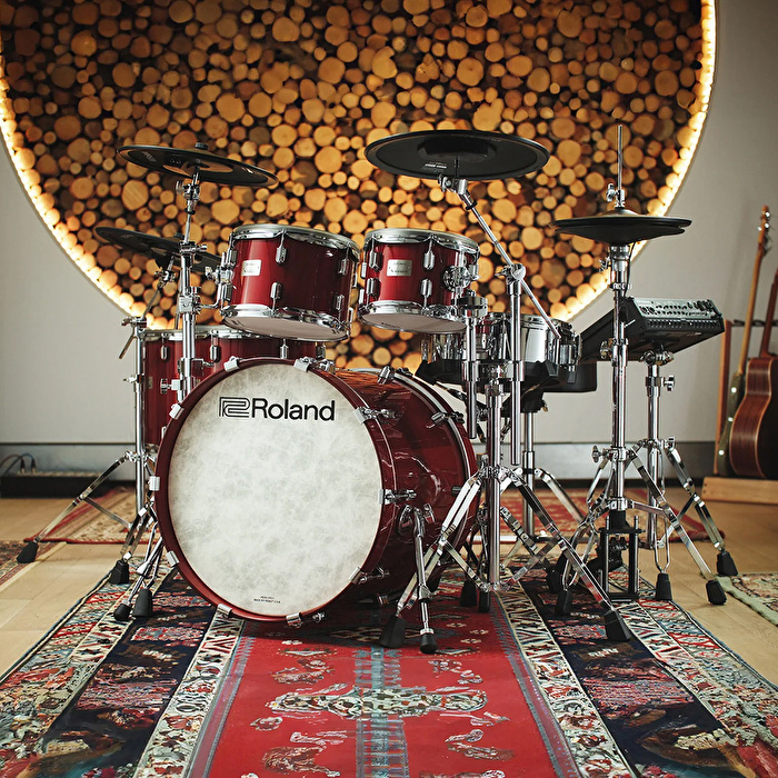 ROLAND VAD716 V-Drums Acoustic Design Gloss Cherry Elektronik Davul Seti
